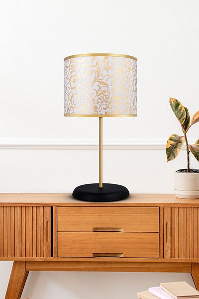 MINIMAL ETICARET VE BILGI TEKNOLOJILERI Gold Contrast Metal Lampshade - Handmade Craft