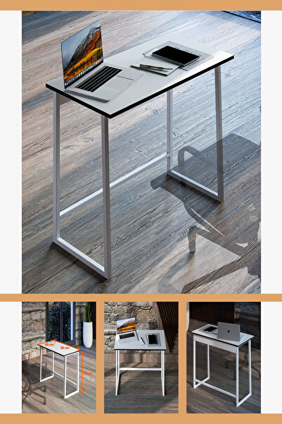 Fahrettin Küçük Bella Çok Amaçlı Çalışma Masası Bilgisayar Masası Çizim Masası Ofis Masası Beyaz Tabla Beyaz Ayak