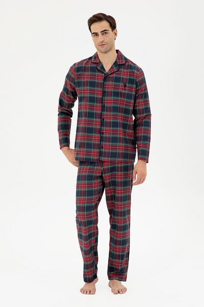 U.S. Polo Assn. Men's Burgundy Pajama Set 50301734 -Vr014