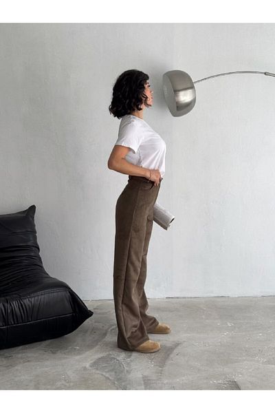 winmoda Ελαφρύ σουέντ παντελόνι - Φαρδύ πόδι Bagy Model