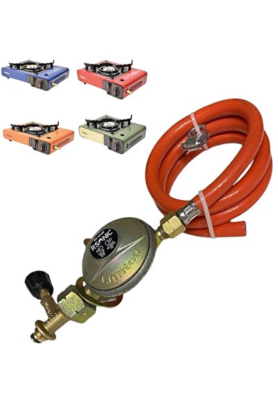 NURGAZ KAMP Portatif Ocak Tüp Bağlantı Seti , Dar Çember Tüpe Uyumlu ( Ocak H...