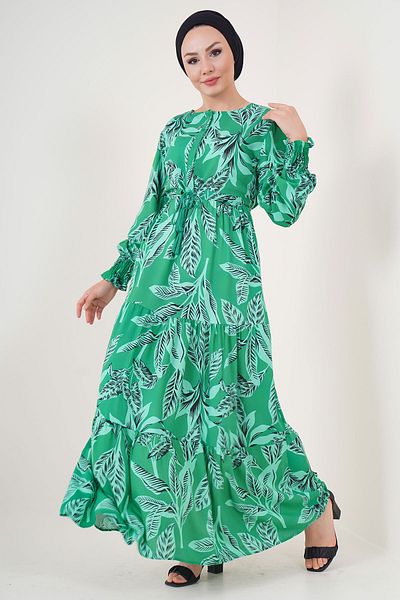 Bigdart 2145 Rochie Hijab Model - Verde