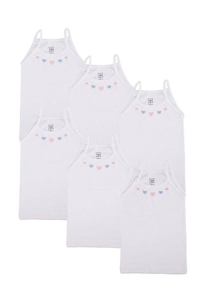 KEYAL Tutku Girl's White Rope Strap Tank Top