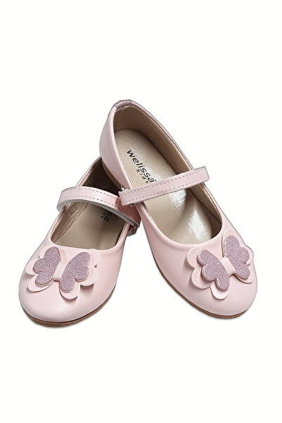 welissa Powder Butterfly Buckle Girls' Ballerinas