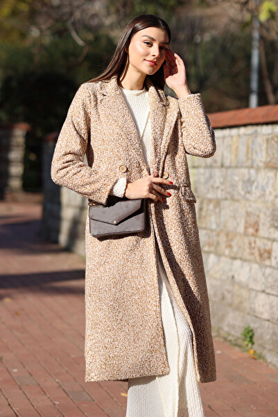Bigdart Μπισκότο Oversize Long Boucle Coat 9127