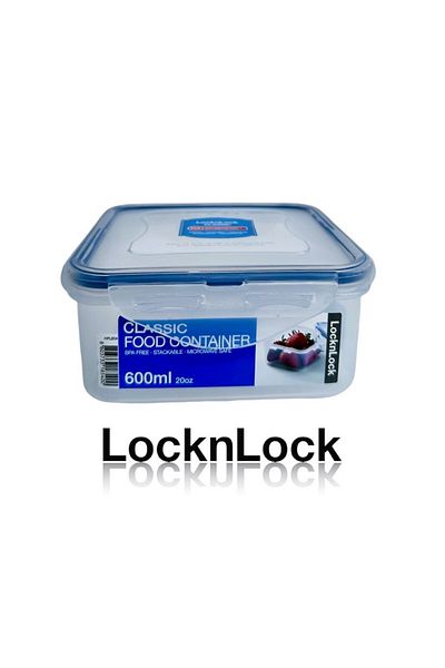 locknlock 600ml  Square  Airtight Food Storage   - BPA-Free, Microwave, Freezer, and Dishwasher Safe