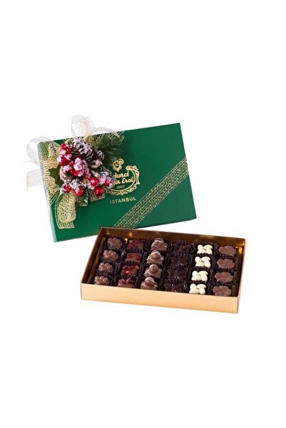 Şekerci Cafer Erol Spesiyal Çikolata - Hediyelik Özel Yeşil Orta Set Kutu