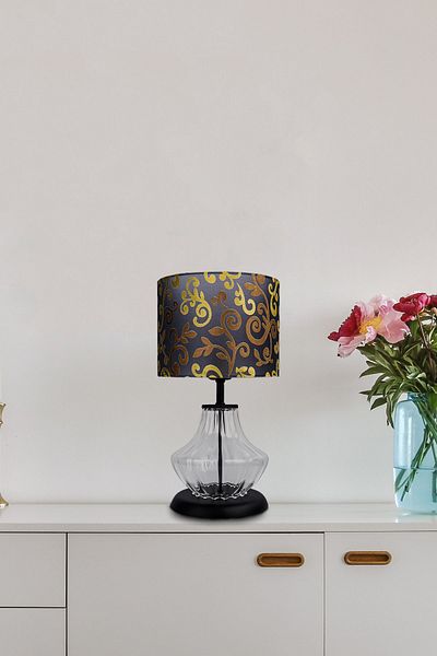 MINIMAL ETICARET VE BILGI TEKNOLOJILERI Prestige Black Transparent Glass Lampshade