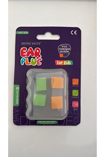 Jaune Vaste Kulak Tıkacı Kids 4'lü Yumuşak Silikon