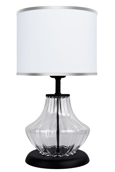MINIMAL ETICARET VE BILGI TEKNOLOJILERI Prestige Black Transparent Glass Lampshade