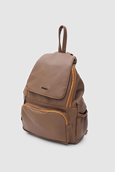 Shule Bags Julia Wash Leather Backpack Brown