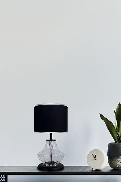 MINIMAL ETICARET VE BILGI TEKNOLOJILERI Prestige Black Transparent Glass Lampshade