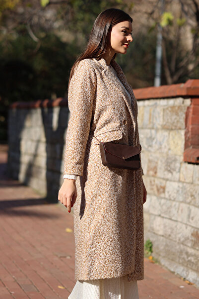 Bigdart Μπισκότο Oversize Long Boucle Coat 9127