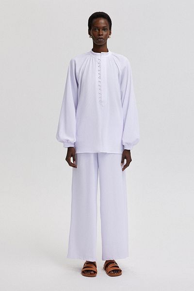 Touché Privé Tunic and Trousers Set - Balloon Sleeve