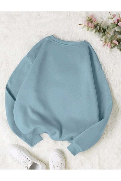FAVORİST Hanorac oversize cu decolteu rotund cu imprimeu exclusivist
