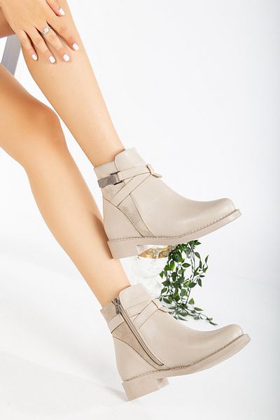 FİNTAS Ayağınıza Gelen Moda Γυναικείες μπότες Cross Strap Thermo Sole