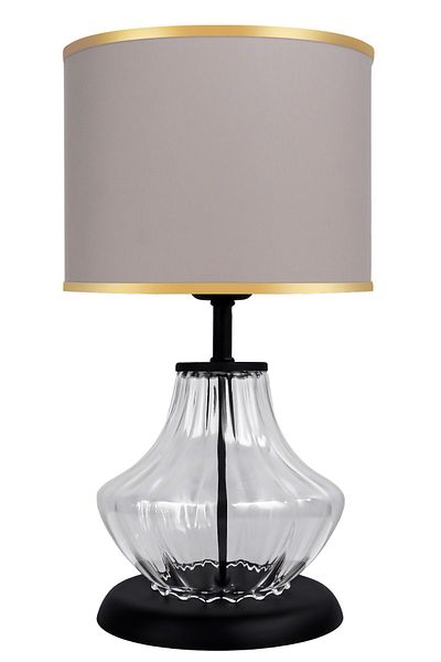 MINIMAL ETICARET VE BILGI TEKNOLOJILERI Prestige Black Transparent Glass Lampshade