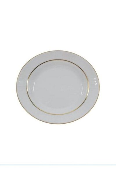 Güral Porselen 17 cm 6 Gilded Grub Dinner Plates