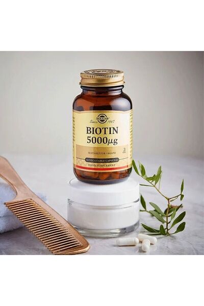 Solgar Biotin 5000 Mcg 50 Kapsul