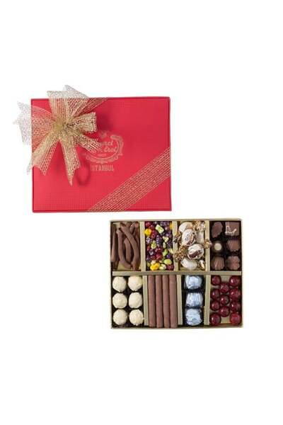 Şekerci Cafer Erol Hediyelik Set Kutu - Küçük Sekiz Bölmeli İstanbul Kutu