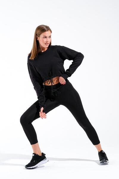 Signature Style 724501 Women's Round Neck Crop Sweatshirt