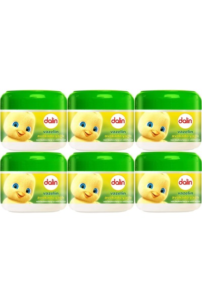 Dalin Vaseline 100ml Moisture and Protection with Avocado Oil (Set of 6)