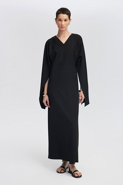Touché Privé Crêpe-Kleid mit japanischen Ärmeln