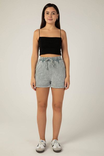 SEVİLEN Women's Short Washed Shorts