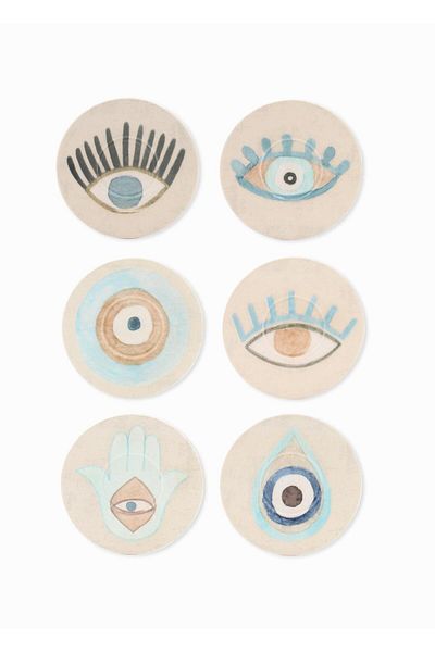 The Mia Amulet Tea Plate Set of 6 - 13 cm