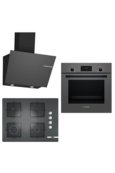 Bosch Gri 3 Lü Ankastre Set 263 ( HBF512BH1T - POP7C9O12O - DWK66PJ70T )