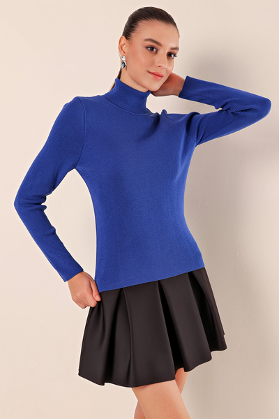 Bigdart 15825 Rollkragen-Strickpullover - Saks