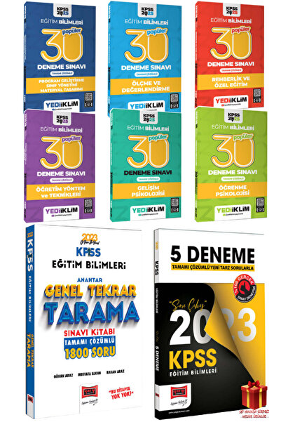 Yediiklim Yayınları 2025 Yediiklim Eğitim Bilimleri Deneme Seti+Yargı Eğitim ...
