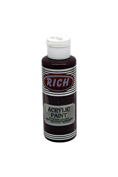 Rich Akrilik Boya 120 cc Koyu Bordo 156