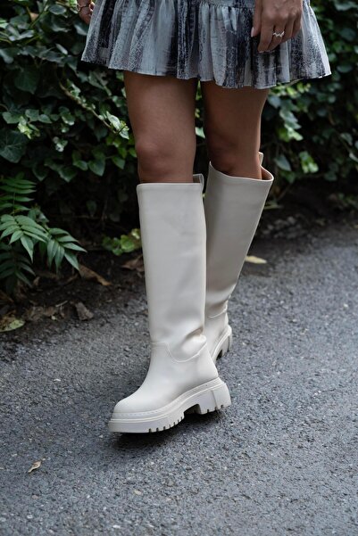 sovrana Μπότες Χονδρής Σόλας Μπεζ