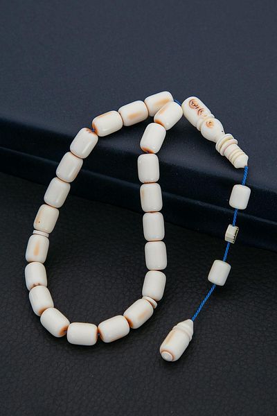 TESBİHKENTİ 17 Pieces Old Material Mahjong Prayer Beads Set