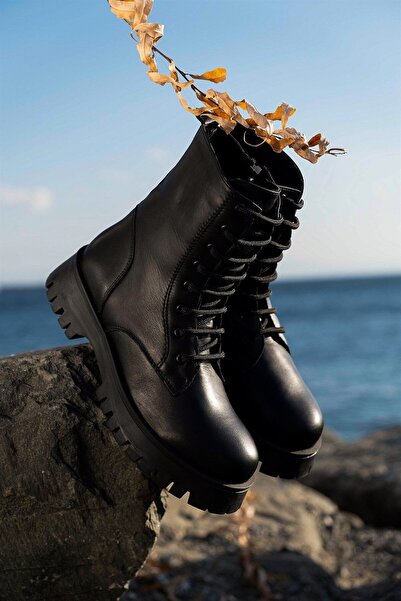 sovrana Gerçek Deri Postal Siyah