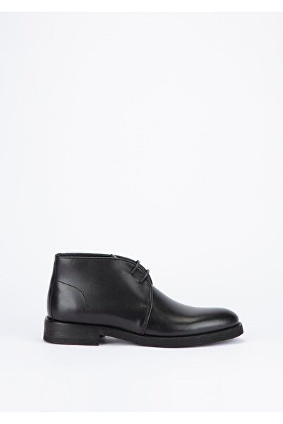 Yeşil Kundura K17 5179 Erkek Siyah Deri Bot