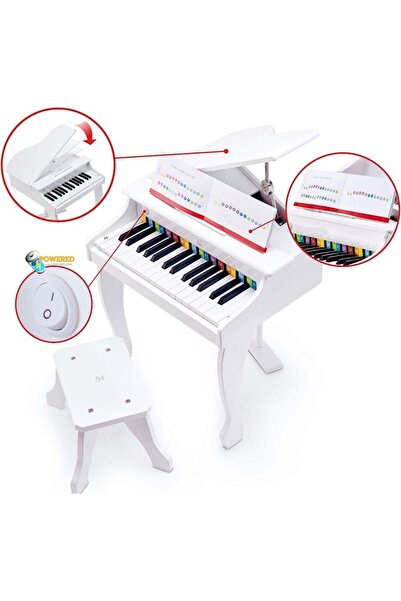 Hape Deluxe Grand Elektronik Piyano - Beyaz