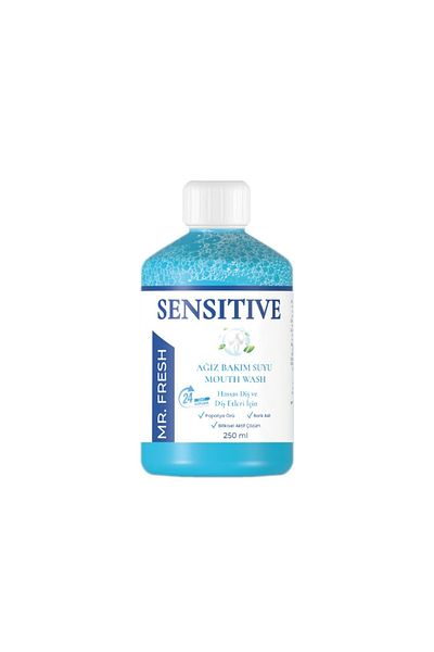 Herbadent Mr.Fresh Sensitive Herbal Oral Care Water for Sensitive Teeth and Gums Alcohol-Free and Fluorid Free 250ml