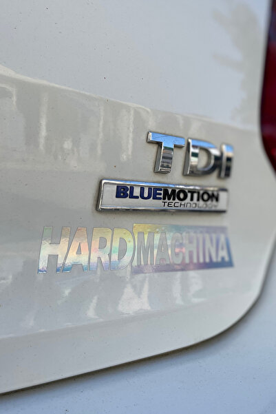 Banxtre Motor-Araba-Kask için Hologramlı Hard Machına Sticker Etiket 15CMx3CM...