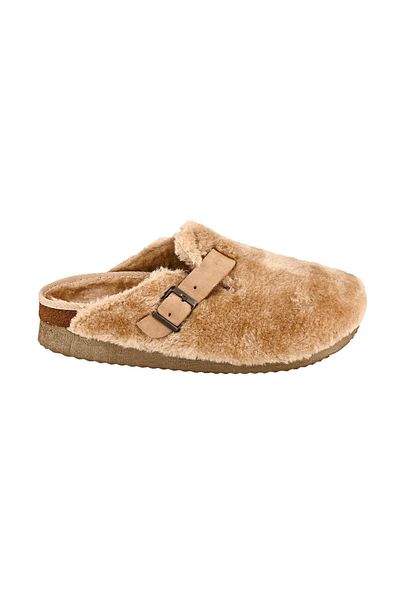 Moosefield Papuci Sabo confortabili, unisex, bej, pentru interior-exterior