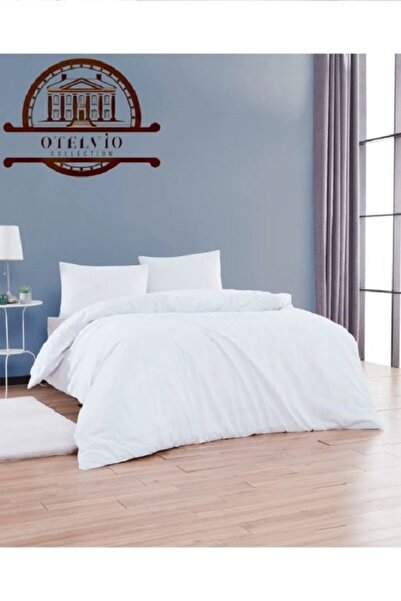 OTELVIO Set de lenjerie de pat simplu pentru o persoană, cu cearșaf elastic ș...