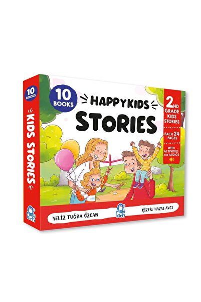 Mavi Kirpi Happy Kids Stories 2. Sınıf İngilizce Hikayeler (10 Kitap+Her Biri 24 Sayfa+Aktiviteli+Ses Destekli)