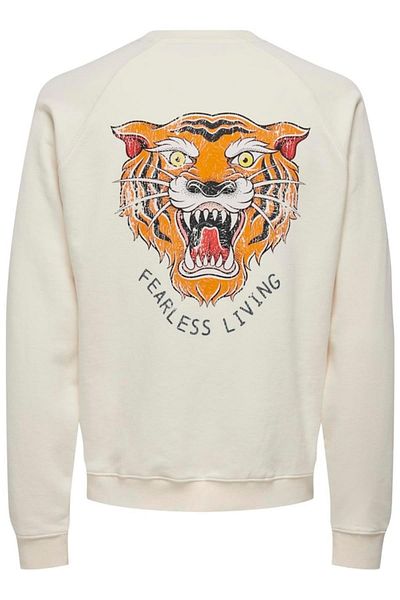 Only & Sons ONSMICHI LIFE - Κρέμα φούτερ με λαιμόκοψη Reg 22030618