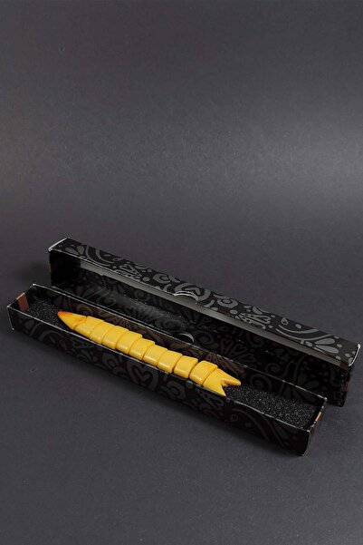 TESBİHKENTİ Mărgele de rugăciune de pește de culoare galben mat pentru stres