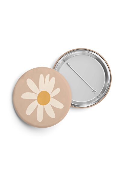 riyaz 5'li Set, İğneli Buton Rozet 44mm, aksesuar, pin (Bitkiler)