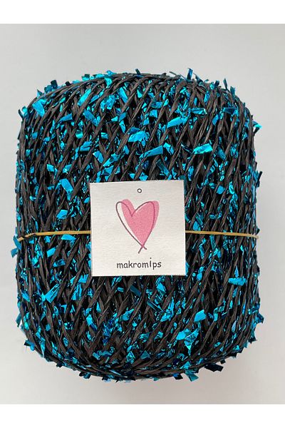 Makromİps Premium Metallic Confetti - Glittery Shiny Polyester βραδινό φόρεμα τσάντα και καπέλο Raffia (50gr/m+-5)
