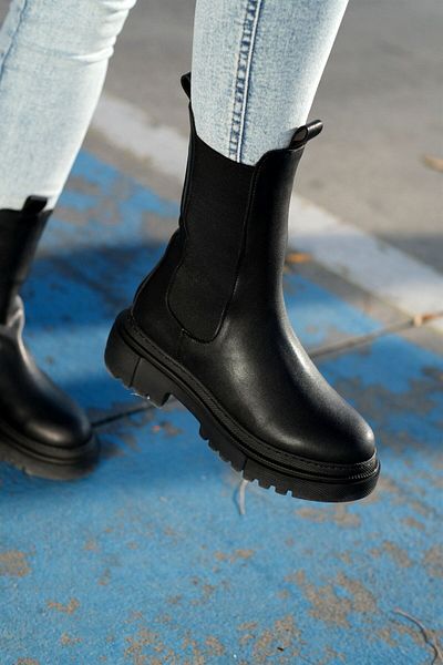 sovrana Rubber Detailed Long Boots Black