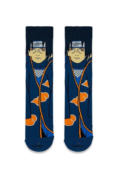 CARNAVAL SOCKS Итачи Учиха Шарени Аниме Цветни Чорапи