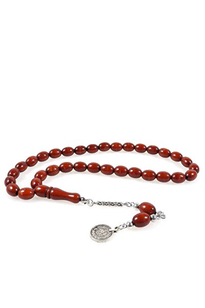 TESBİHKENTİ Mărgele de rugăciune de chihlimbar cu pudră de culoare închisă - ...